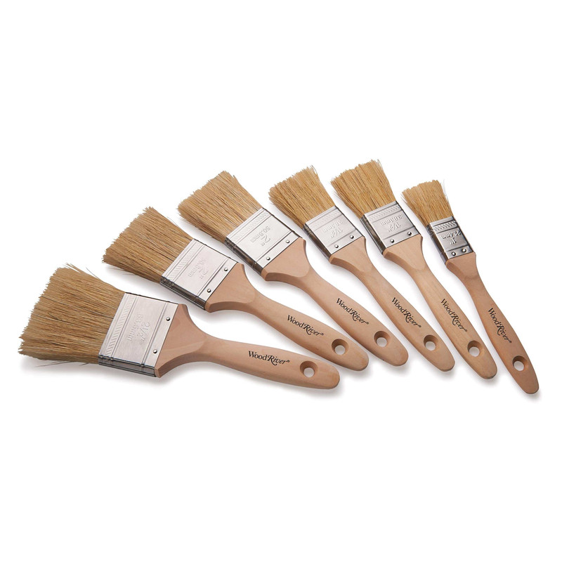 Paint Brush Sets - 6 Piece - Types:Natural Bristle Brushes